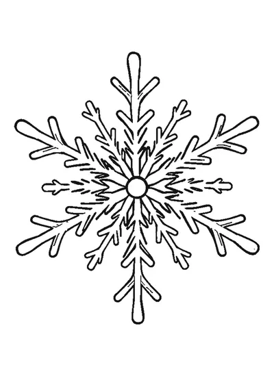 Elágazó hópehely — sablon