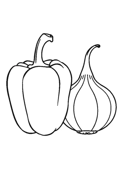 Paprika és hagyma — színező